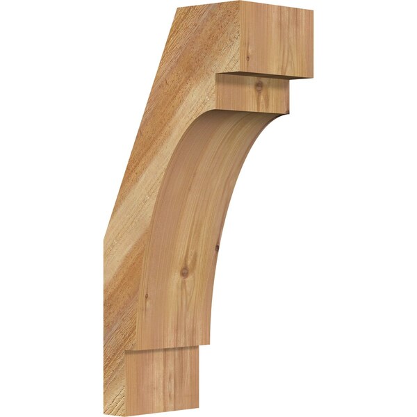 Ekena Millwork 6"W x 10"D x 22"H Merced Rough Sawn Knee Brace, Western Red Cedar BRC06X10X22MRC00RWR - main